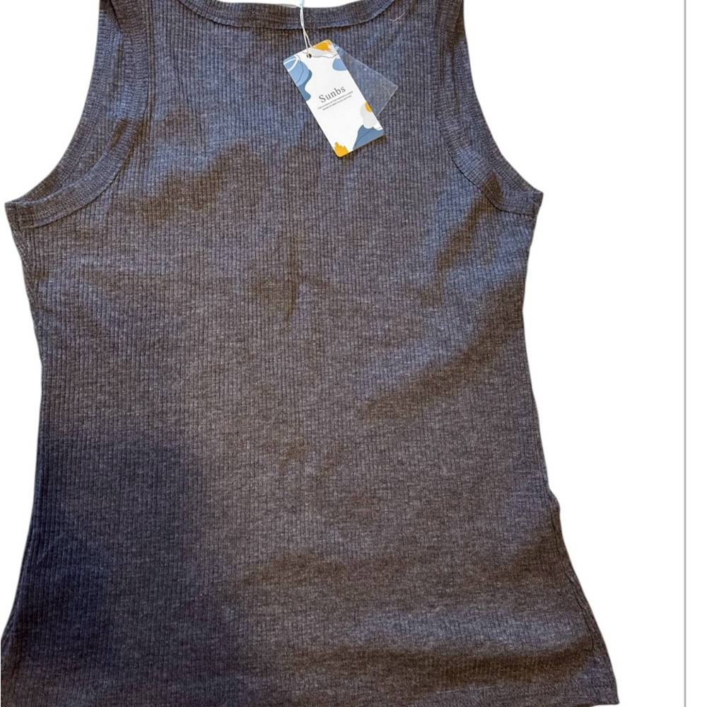 NWT SUNBS Women Tank Tops Ribbed Summer Sexy Sleeveless. - Picture 4 of 7